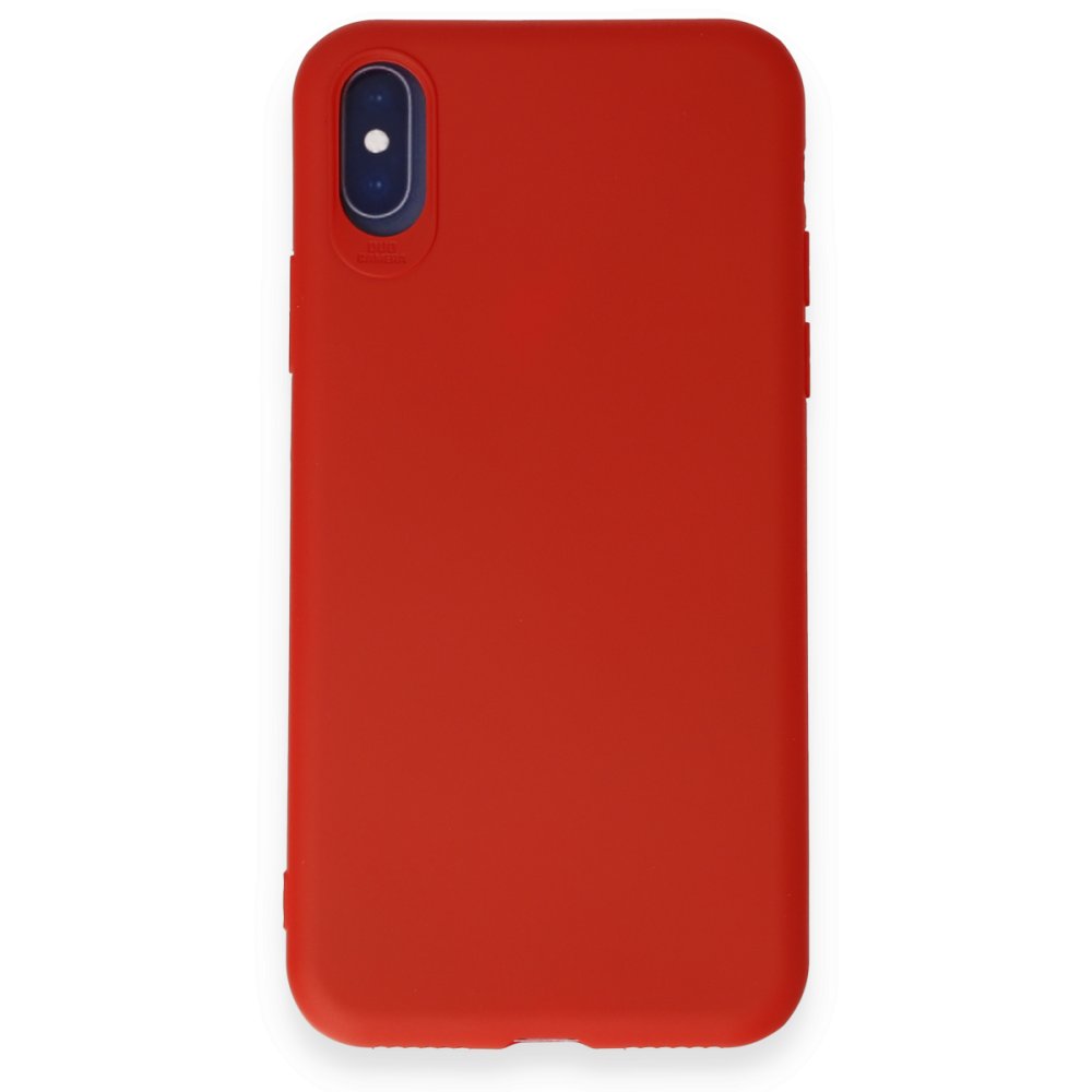 Newface iPhone X Kılıf First Silikon - Kırmızı
