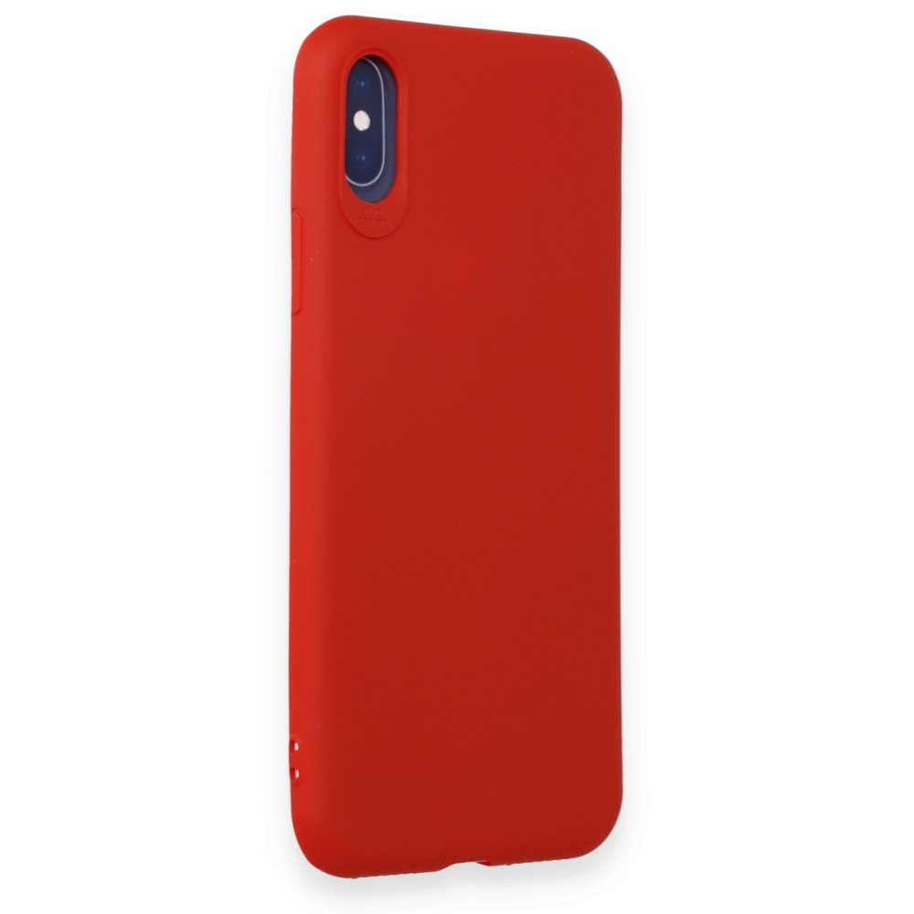Newface iPhone X Kılıf First Silikon - Kırmızı