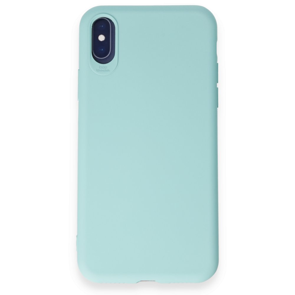 Newface iPhone X Kılıf First Silikon - Turkuaz
