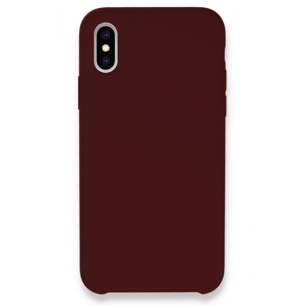 Newface iPhone X Kılıf Lansman Legant Silikon - Bordo