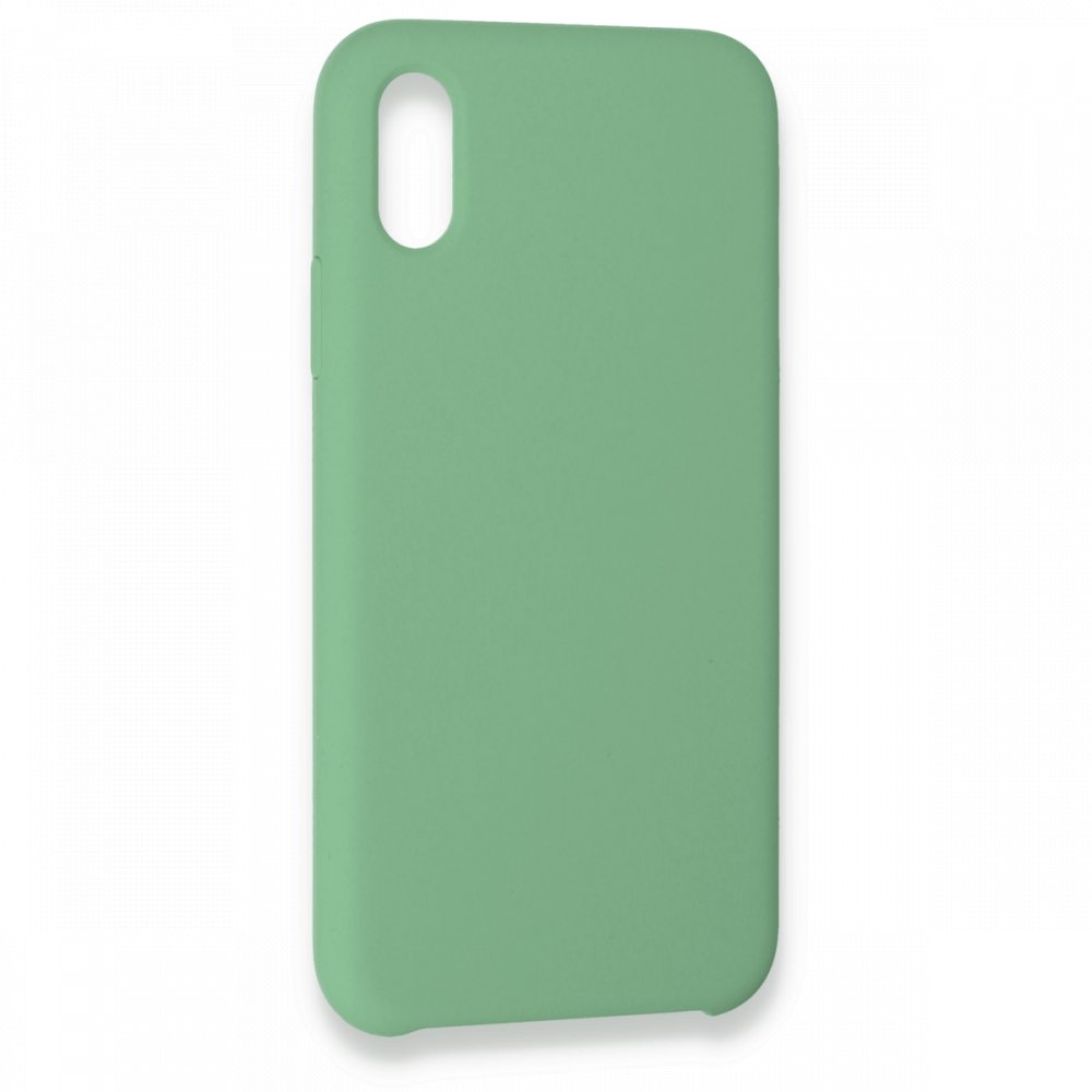 Newface iPhone XS Max Kılıf Lansman Legant Silikon - Yeşil