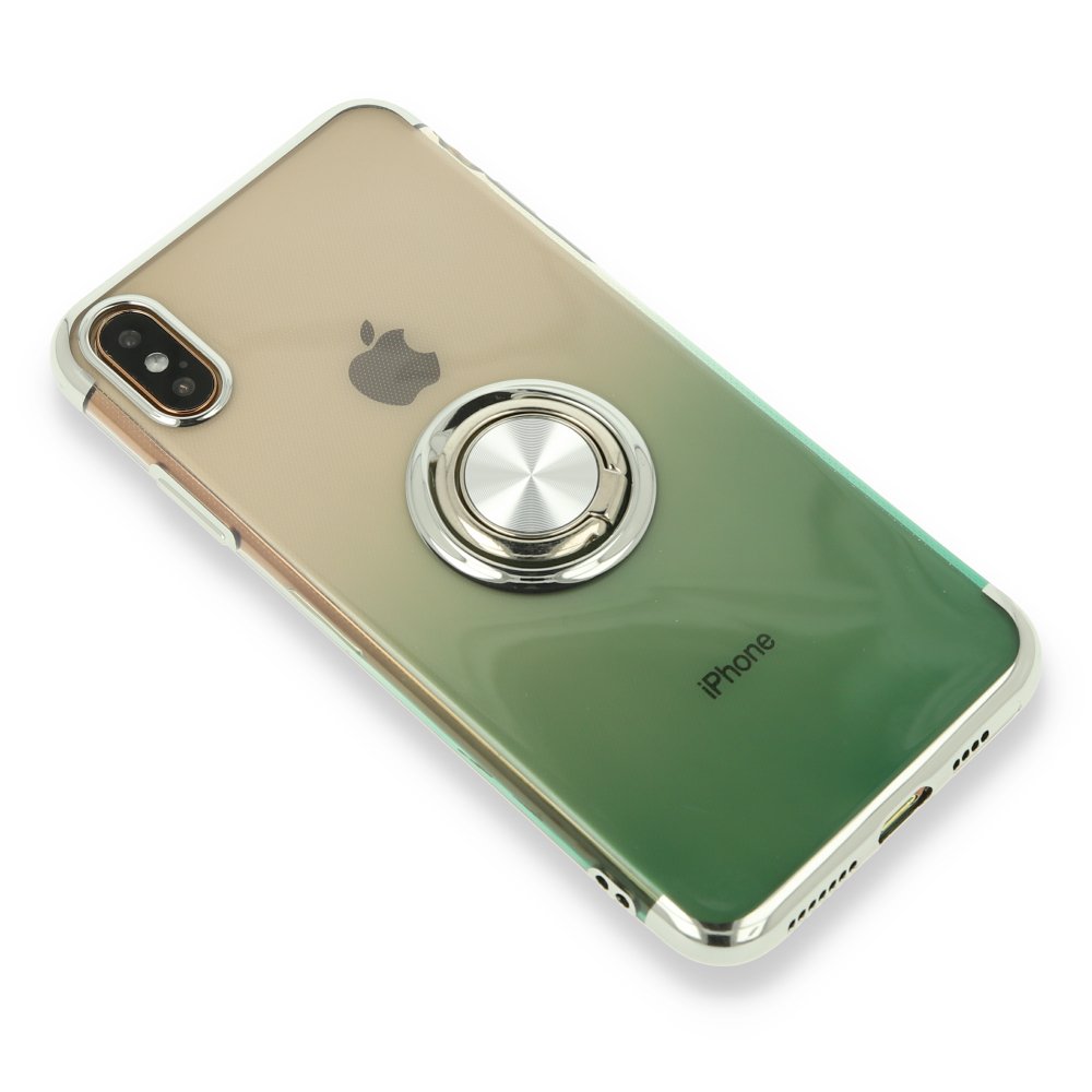 Newface iPhone X Kılıf Marvel Yüzüklü Silikon - Yeşil