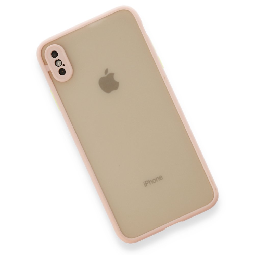 Newface iPhone X Kılıf Montreal Silikon Kapak - Pembe