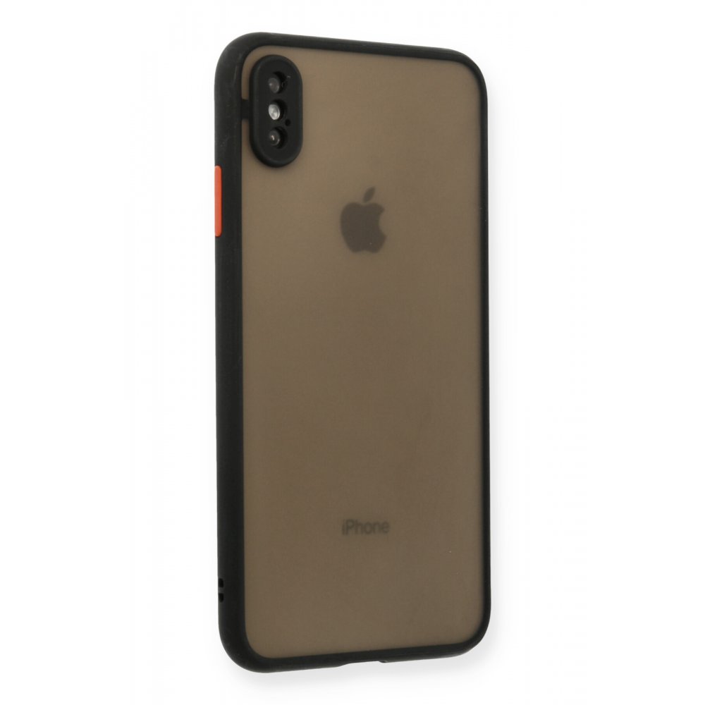 Newface iPhone X Kılıf Montreal Silikon Kapak - Siyah