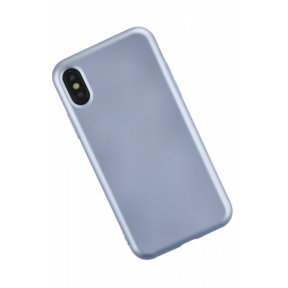 Newface iPhone X Kılıf Nano içi Kadife  Silikon - Sky Blue