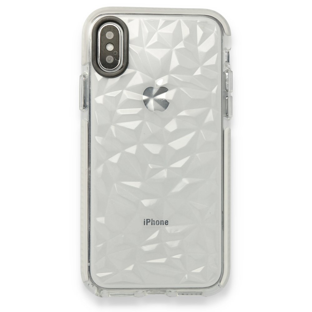 Newface iPhone XS Kılıf Salda Silikon - Beyaz