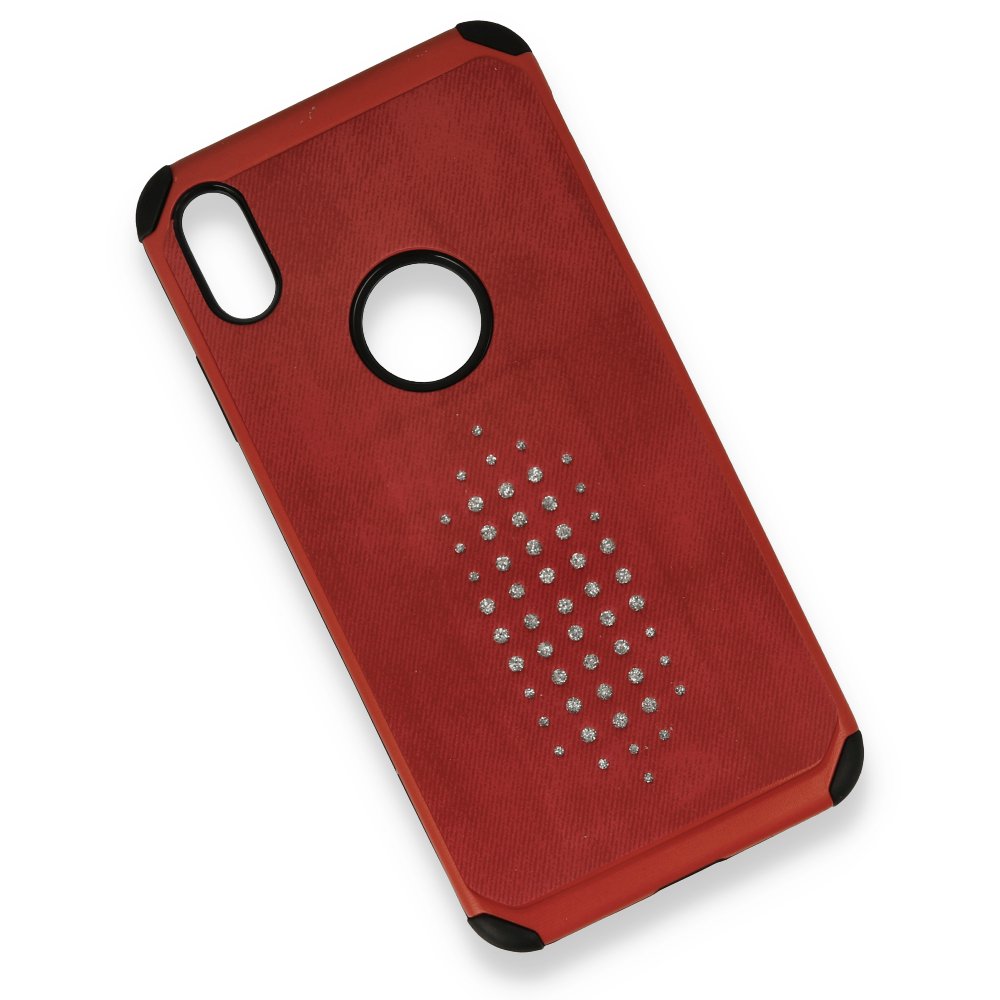 Newface iPhone X Kılıf Trow Silikon Kapak - Kırmızı