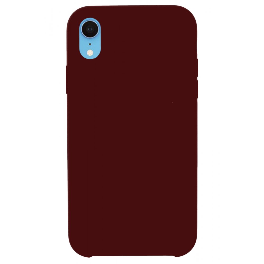 Newface iPhone XR Kılıf Lansman Legant Silikon - Bordo