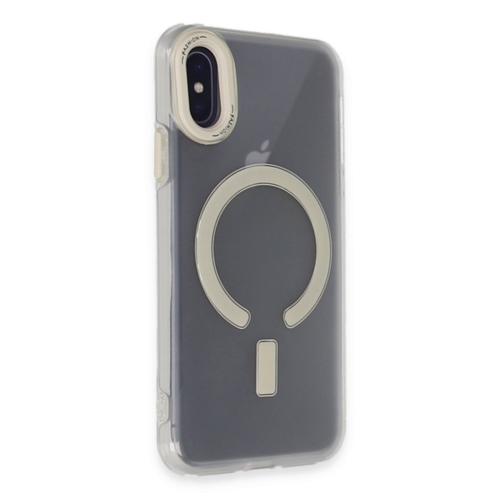 Newface iPhone XS Kılıf Troy Magsafe Kapak - Beyaz