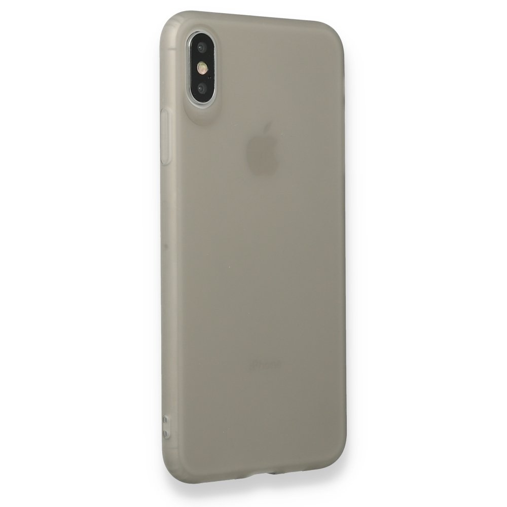 Newface iPhone XS Max Kılıf Hopi Silikon - Füme