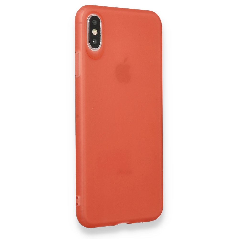 Newface iPhone XS Kılıf Hopi Silikon - Kırmızı