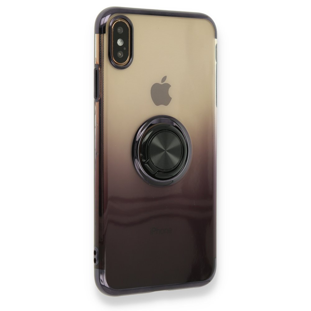 Newface iPhone XS Max Kılıf Marvel Yüzüklü Silikon - Siyah