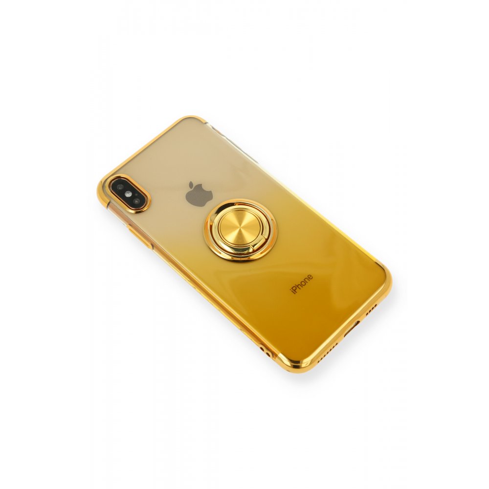 Newface iPhone XS Max Kılıf Marvel Yüzüklü Silikon - Sarı