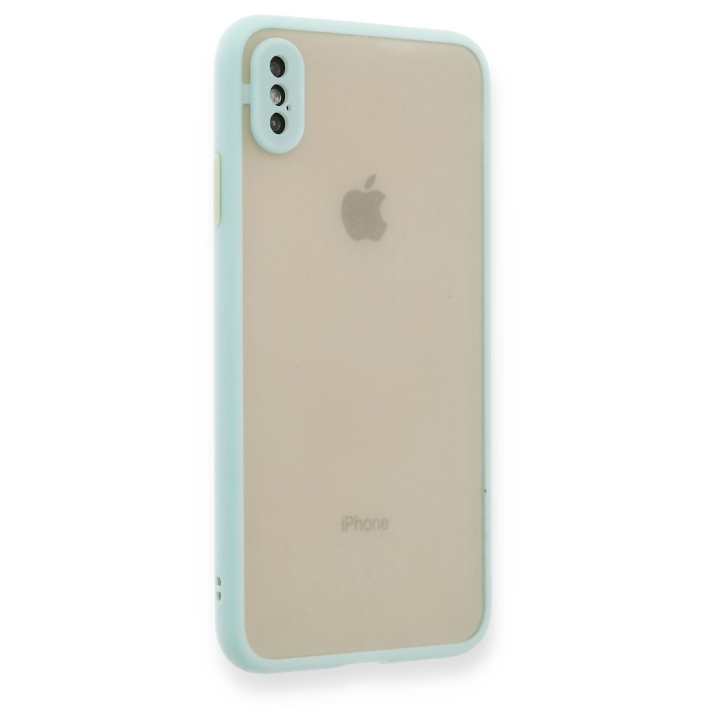 Newface iPhone XS Max Kılıf Montreal Silikon Kapak - Turkuaz