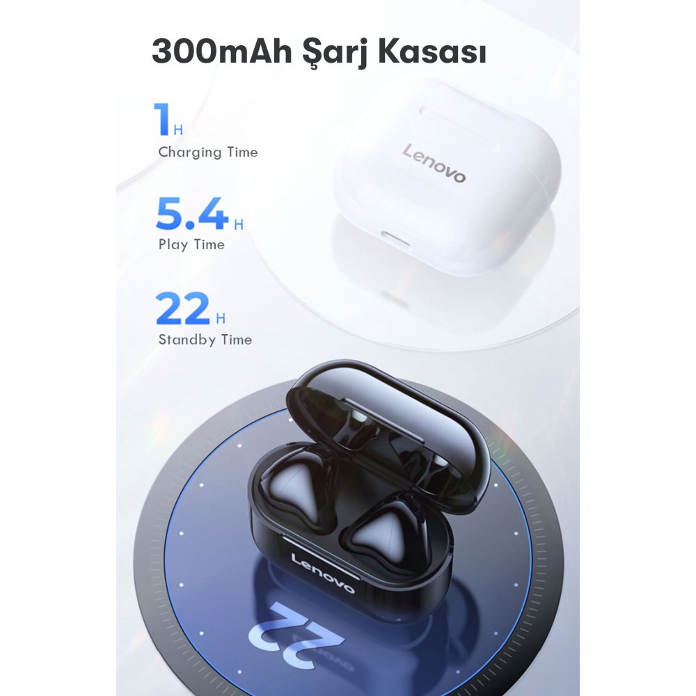 Newface Lenovo LP40 Bluetooth Kulaklık - Beyaz