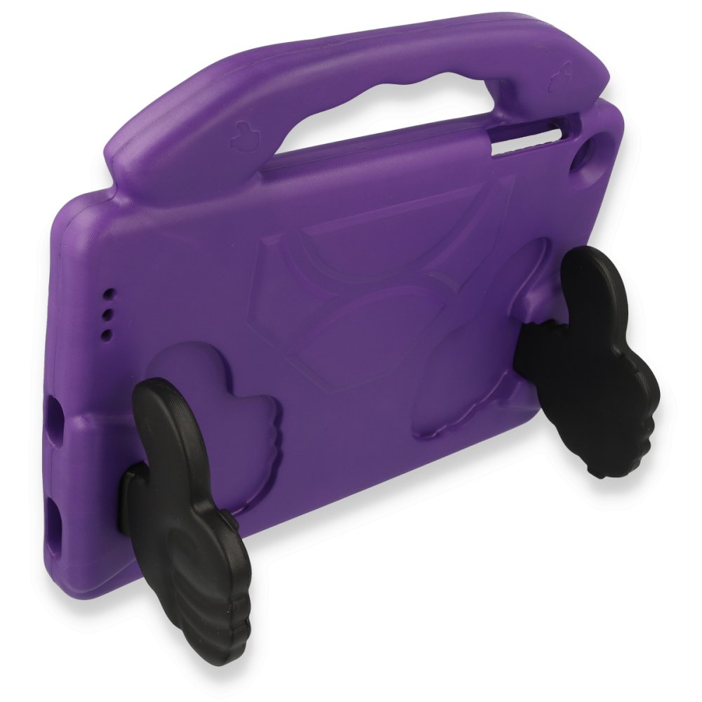 Newface Lenovo Tab M10 TB328FU Kılıf Like Stantlı Tablet Silikon - Mor