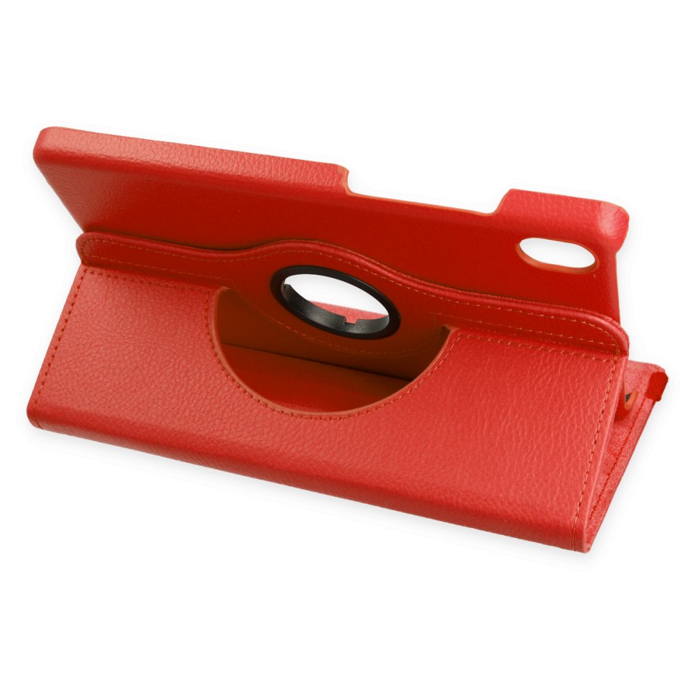 Newface Lenovo Tab M8 Kılıf 360 Tablet Deri Kılıf - Kırmızı