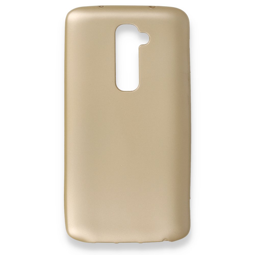 Newface LG G2 Kılıf First Silikon - Gold