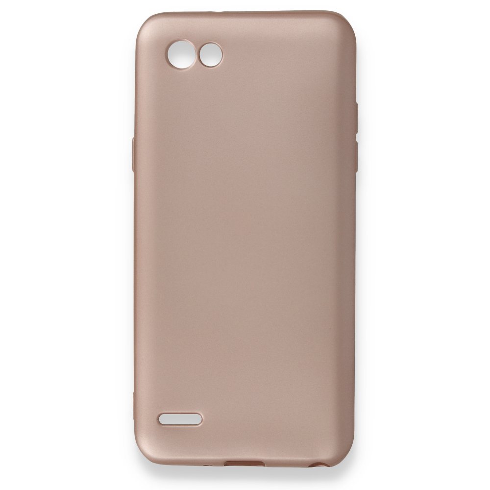 Newface LG Q6 Kılıf First Silikon - Rose Gold