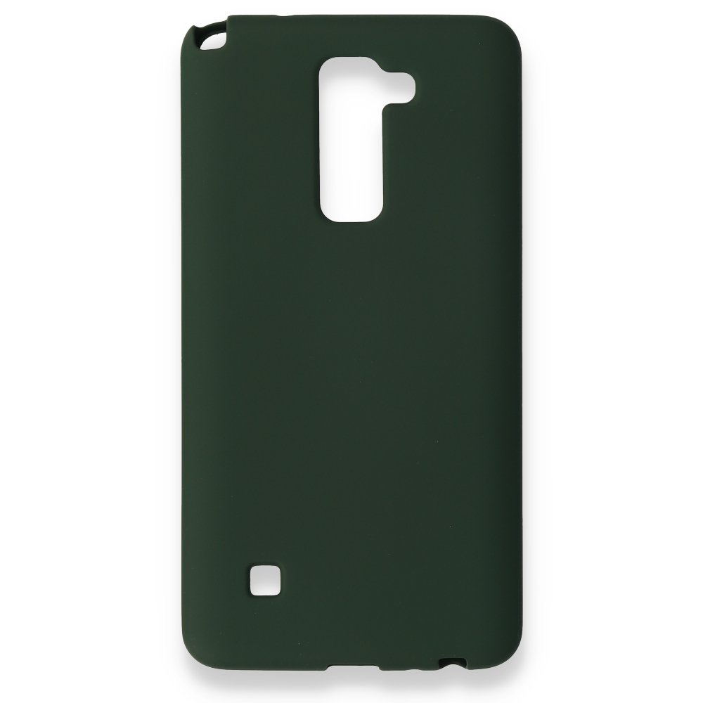 Newface LG Stylus 2 Kılıf First Silikon - Koyu Yeşil