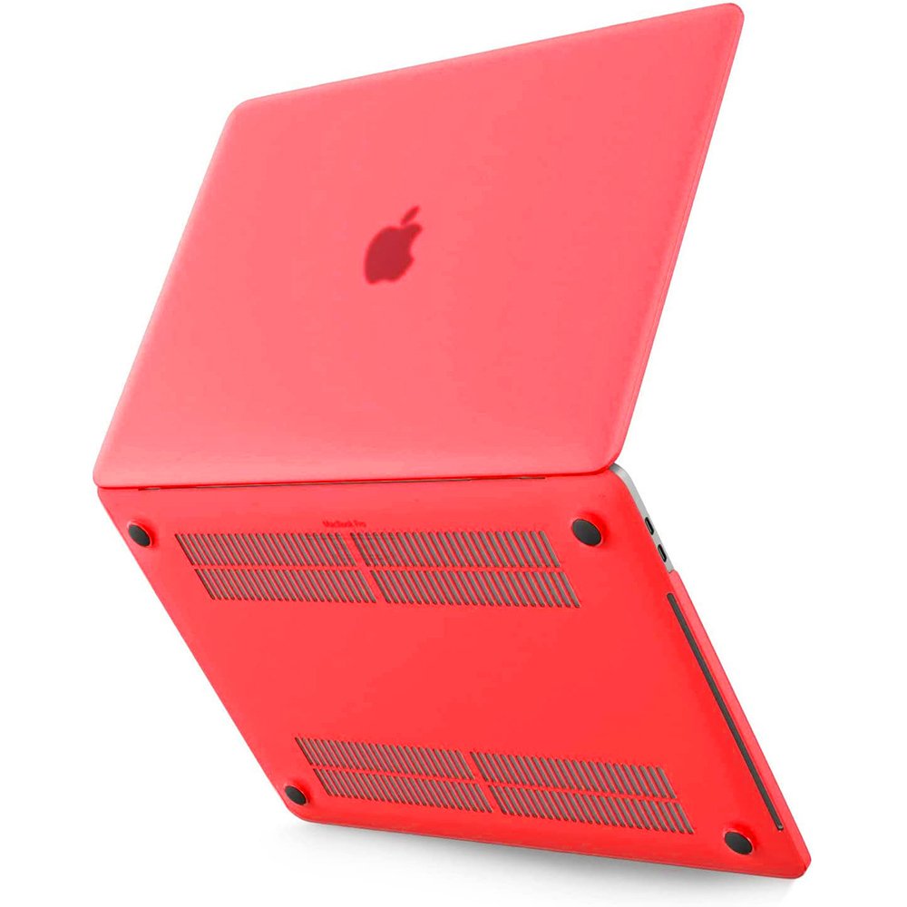 Newface Macbook Pro 13 2021 Macbook Buzlu Kapak - Kırmızı