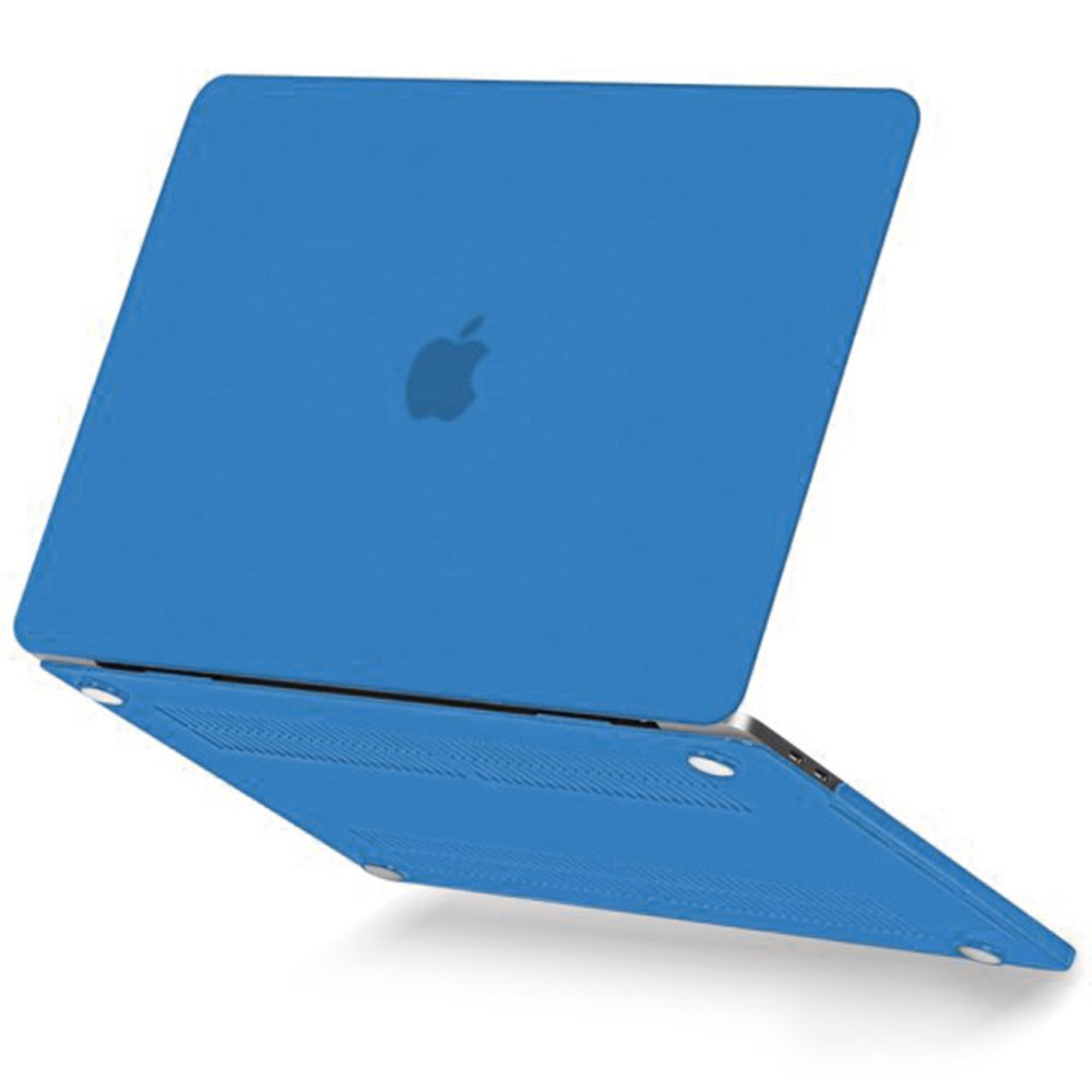 Newface Macbook Pro 16.2 2021 Macbook Buzlu Kapak - Mavi