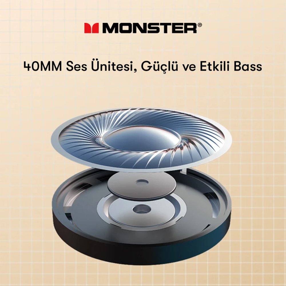 Newface Monster XKH01 Kulak Üstü Kablosuz Kulaklık - Kırmızı