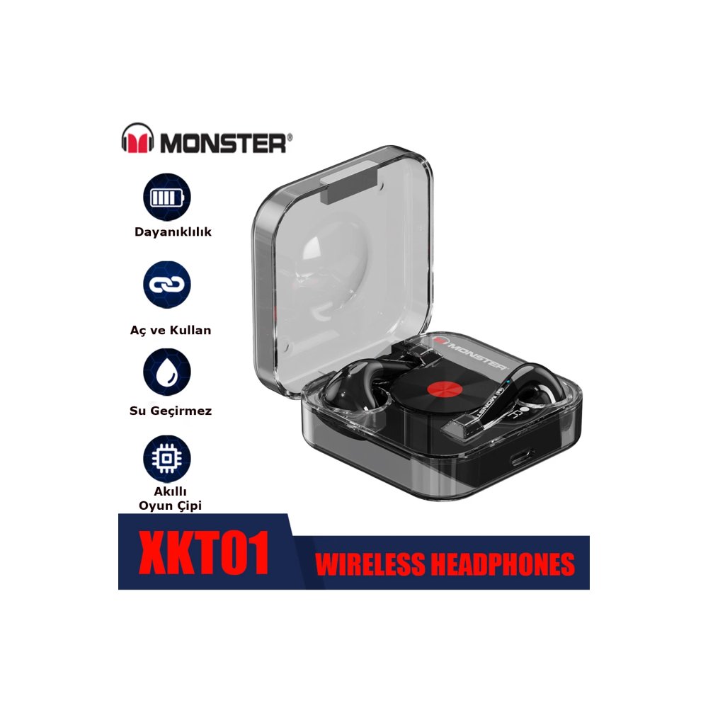 Newface Monster XKT01 Bluetooth Kulaklık - Siyah