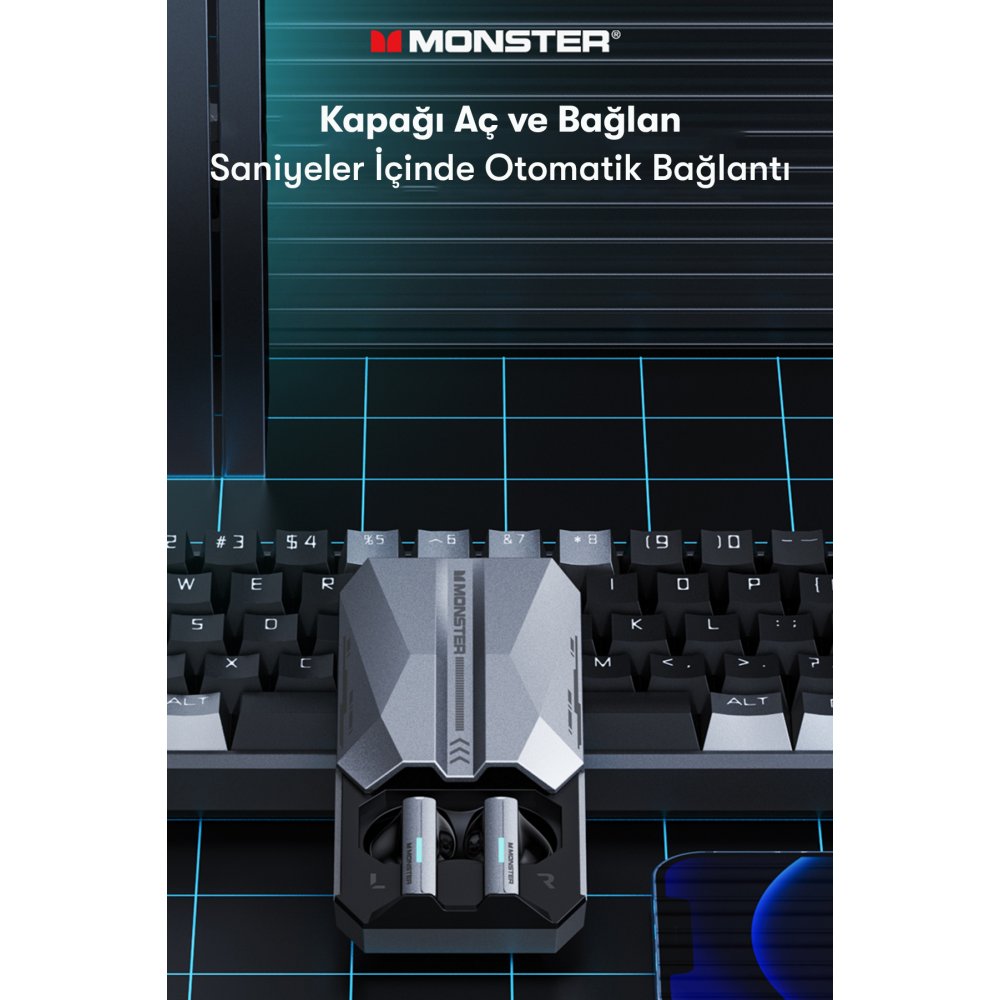 Newface Monster XKT11 Bluetooth Kulaklık - Beyaz
