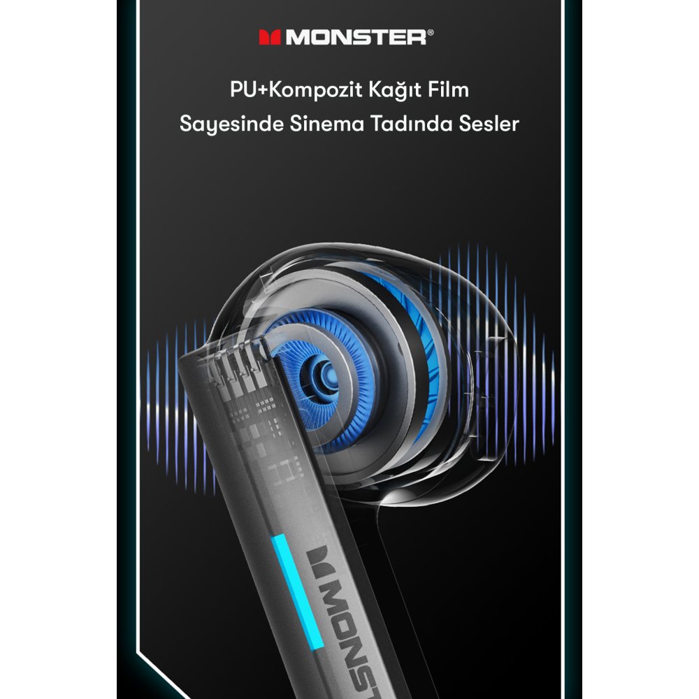 Newface Monster XKT11 Bluetooth Kulaklık - Mavi