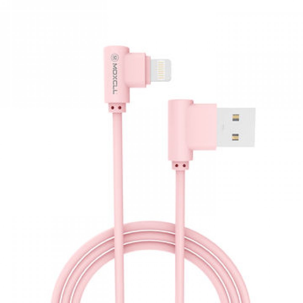 Newface Moxcll MCC21 1m USB to Lightning Kablo - Pembe