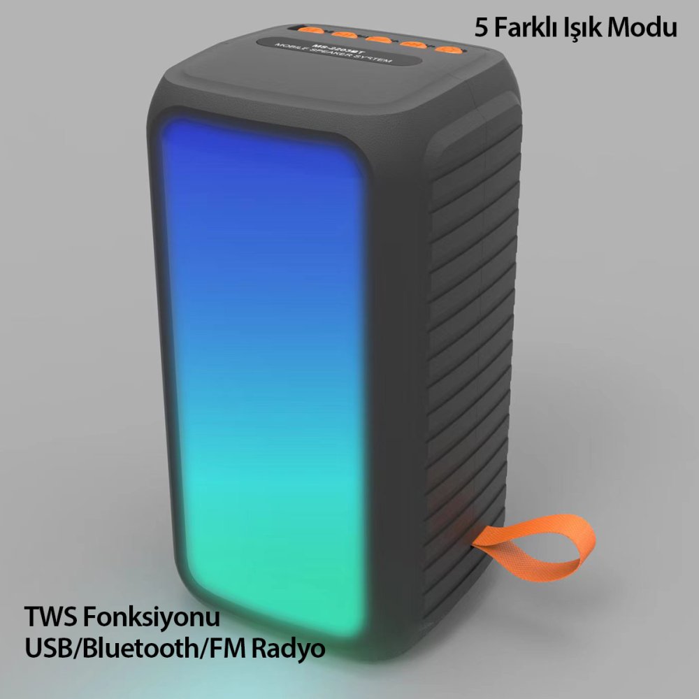 Newface MS-2203BT RGB Kablosuz Hoparlör - Siyah