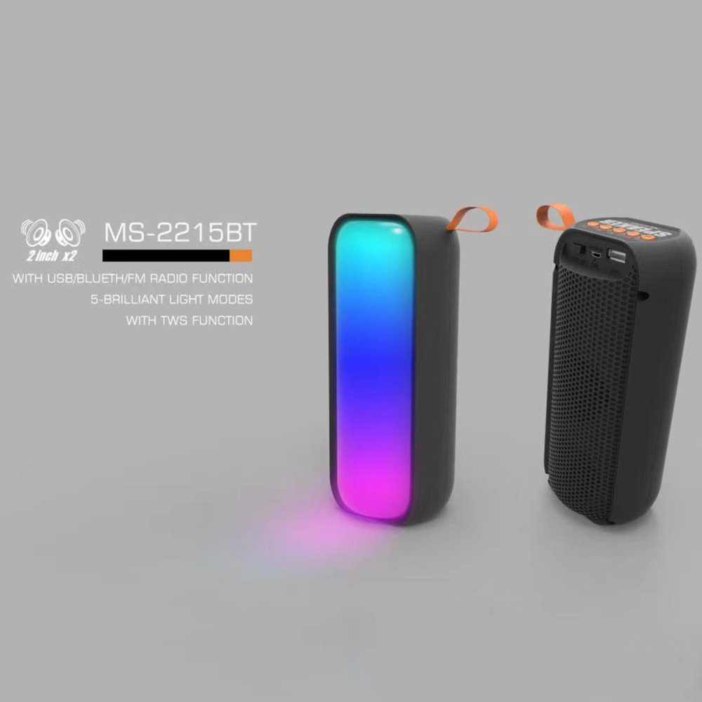 Newface MS-2215BT RGB Kablosuz Hoparlör - Siyah
