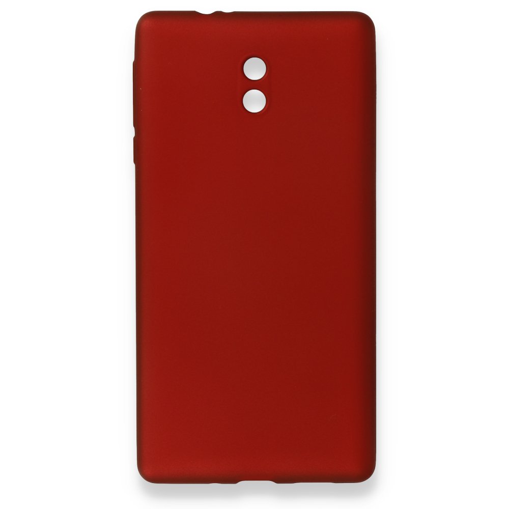 Newface Nokia Nokia 3 Kılıf First Silikon - Bordo