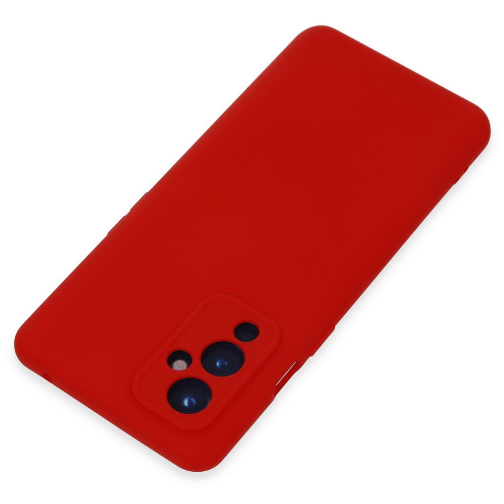 Newface One Plus 9 Kılıf Nano içi Kadife Silikon - Kırmızı
