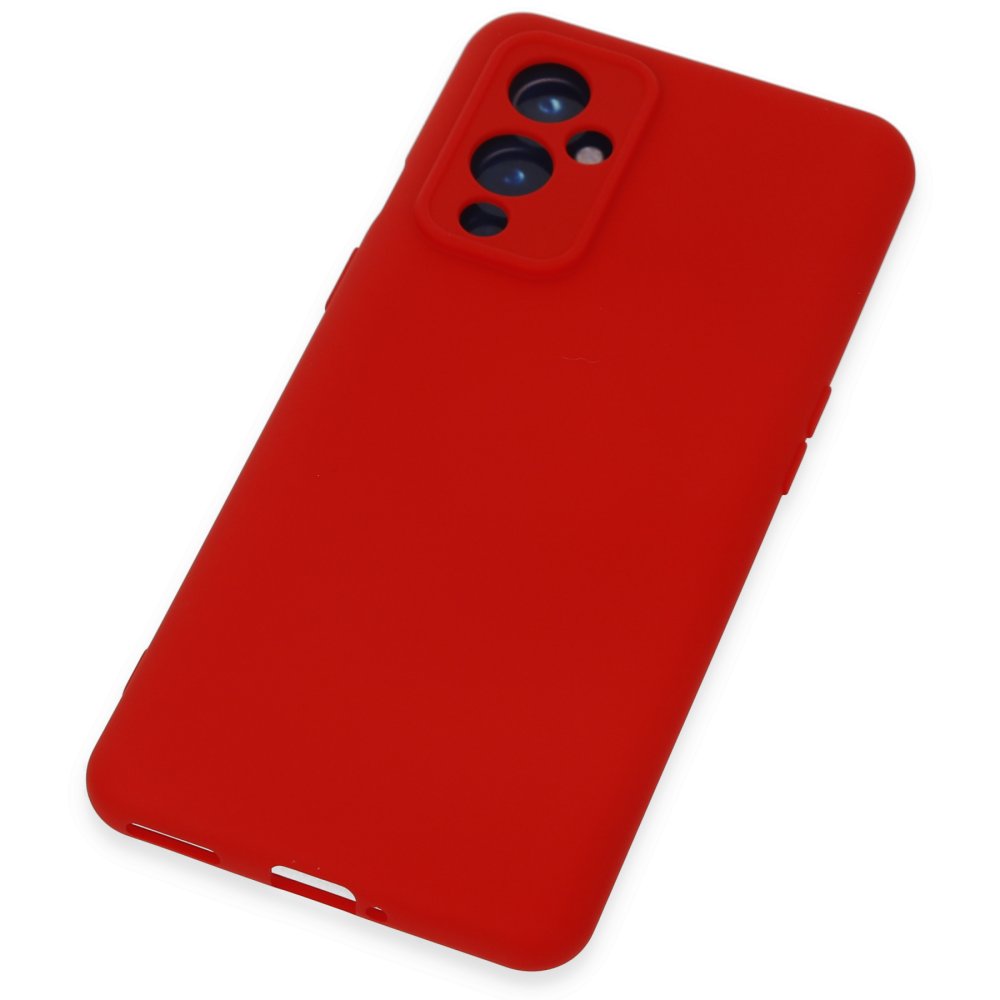 Newface One Plus 9 Kılıf Nano içi Kadife Silikon - Kırmızı