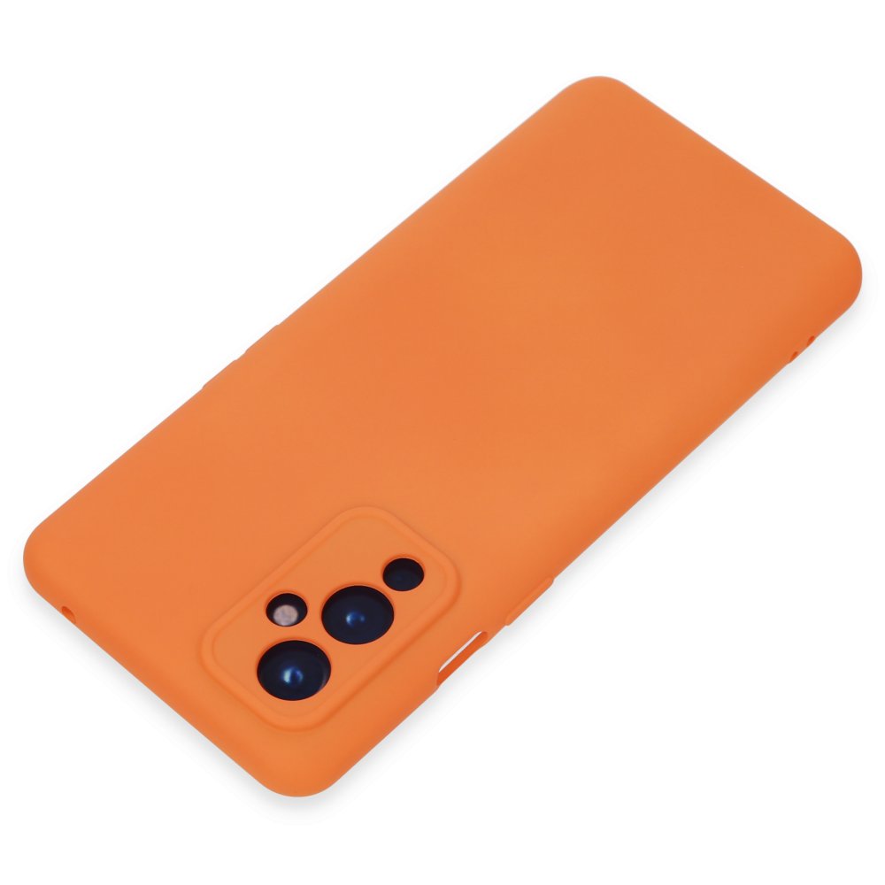 Newface One Plus 9 Kılıf Nano içi Kadife Silikon - Turuncu