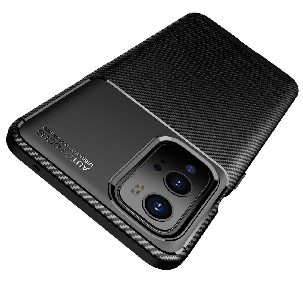 Newface One Plus 9 Pro Kılıf Auto Focus Karbon Kapak - Siyah