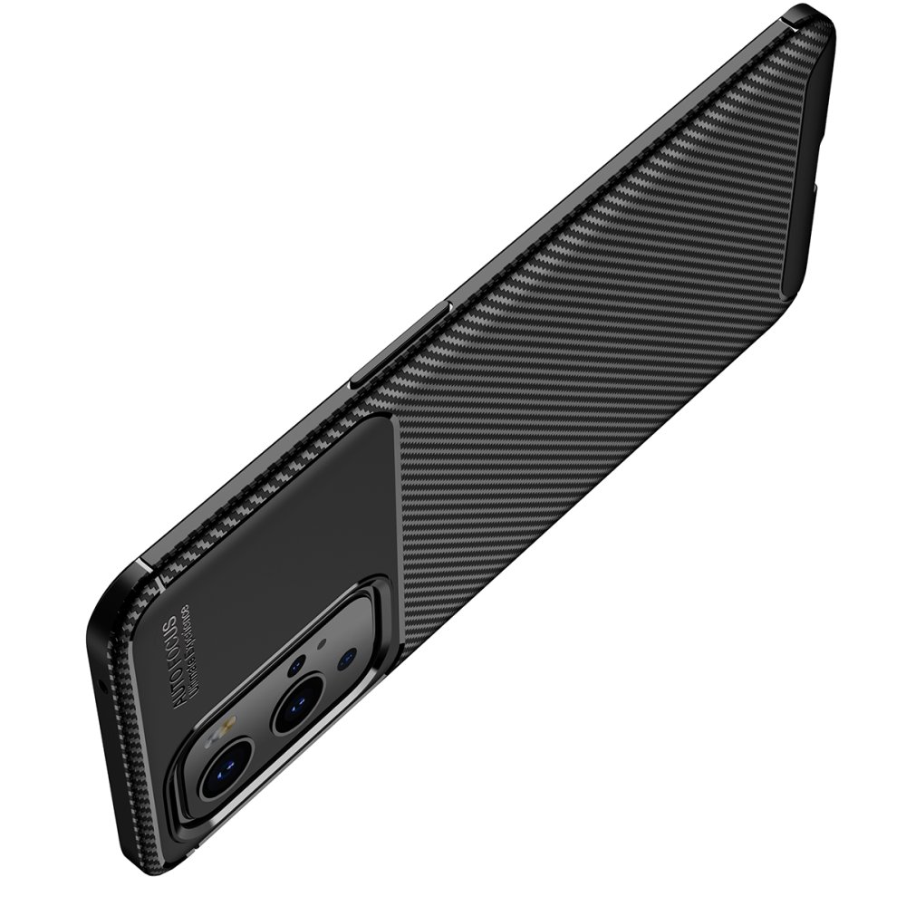 Newface One Plus 9 Pro Kılıf Auto Focus Karbon Kapak - Siyah