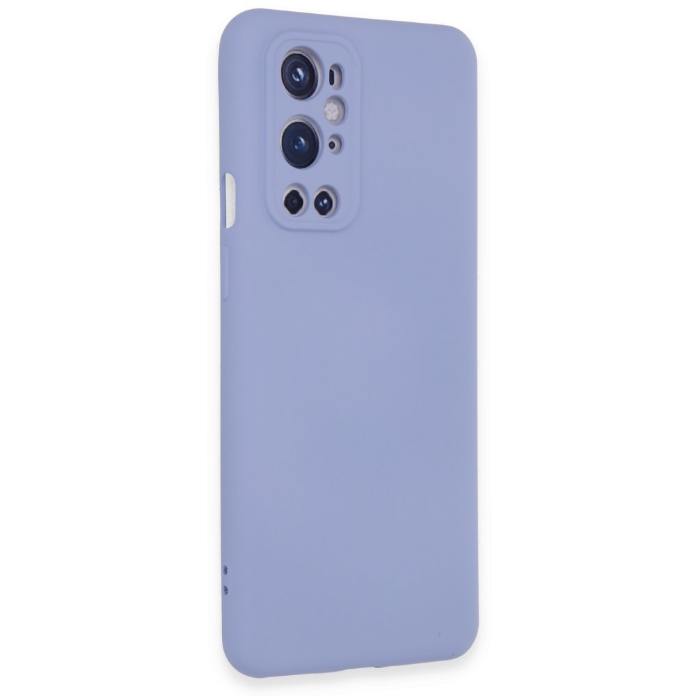 Newface One Plus 9 Pro Kılıf Nano içi Kadife Silikon - Mavi