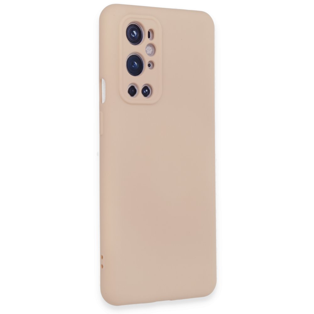 Newface One Plus 9 Pro Kılıf Nano içi Kadife Silikon - Pudra