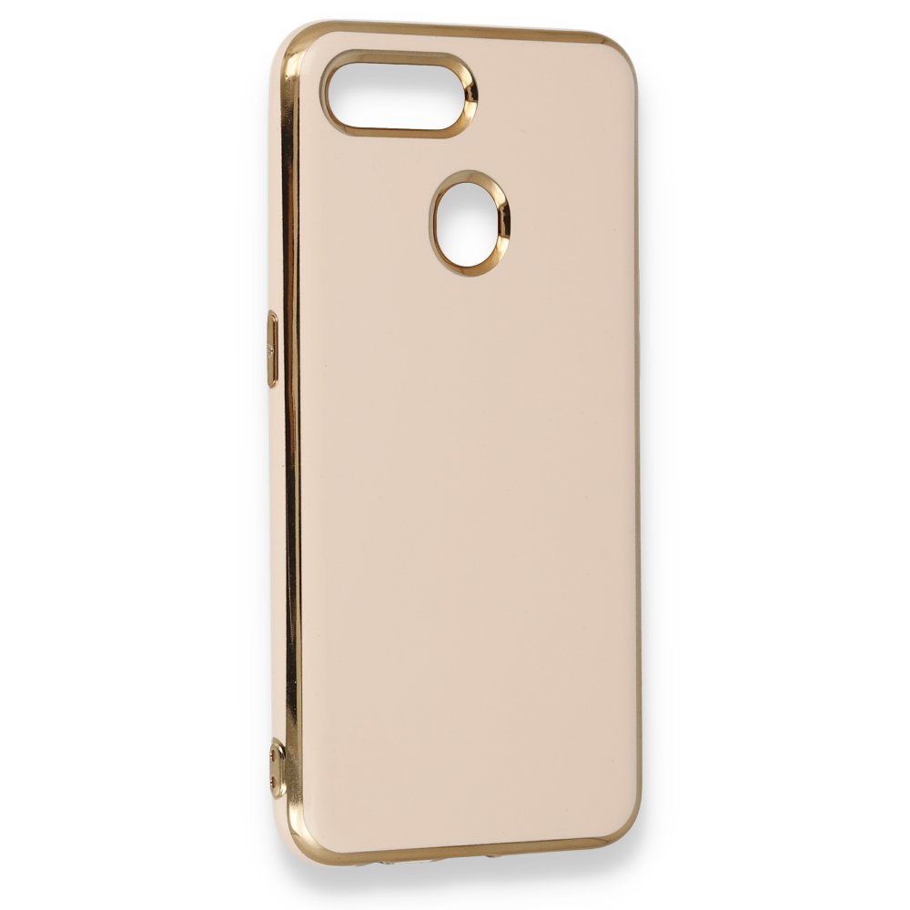 Newface Oppo A12 Kılıf İkon Silikon - Rose Gold