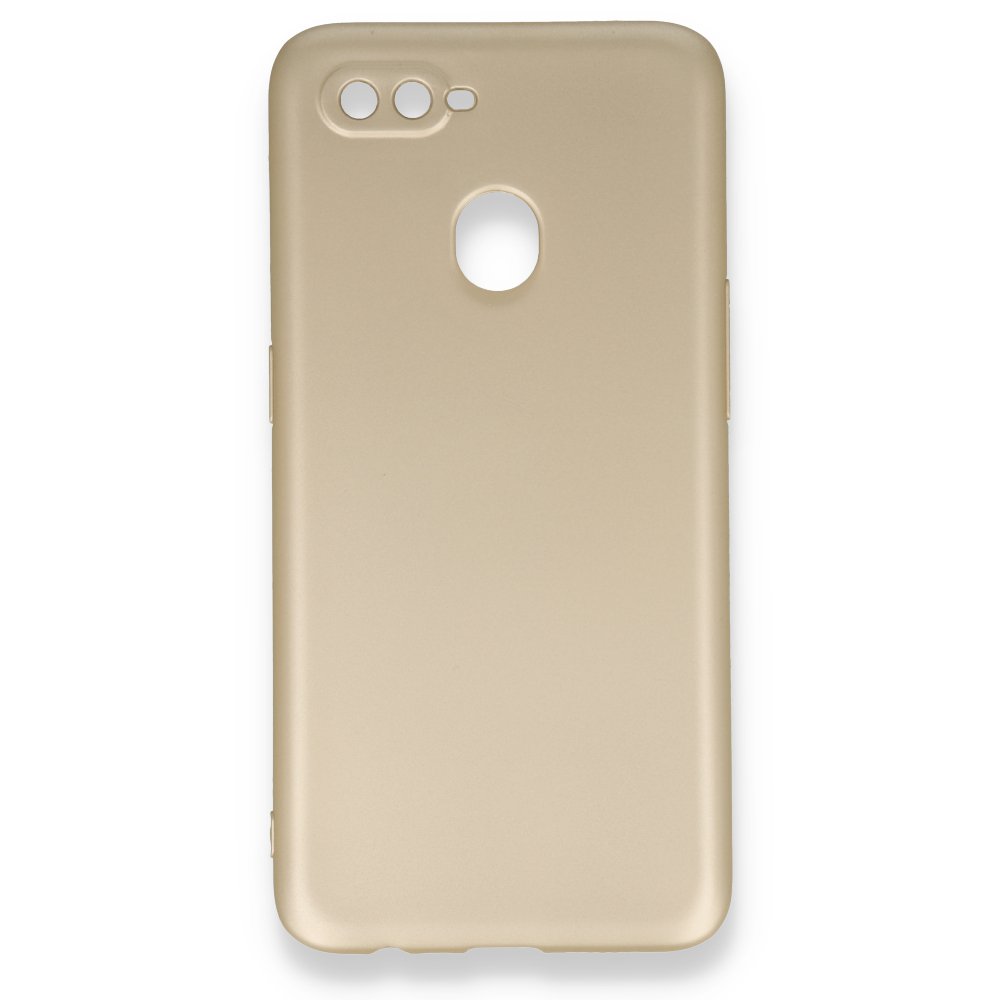 Newface Oppo A12 Kılıf First Silikon - Gold