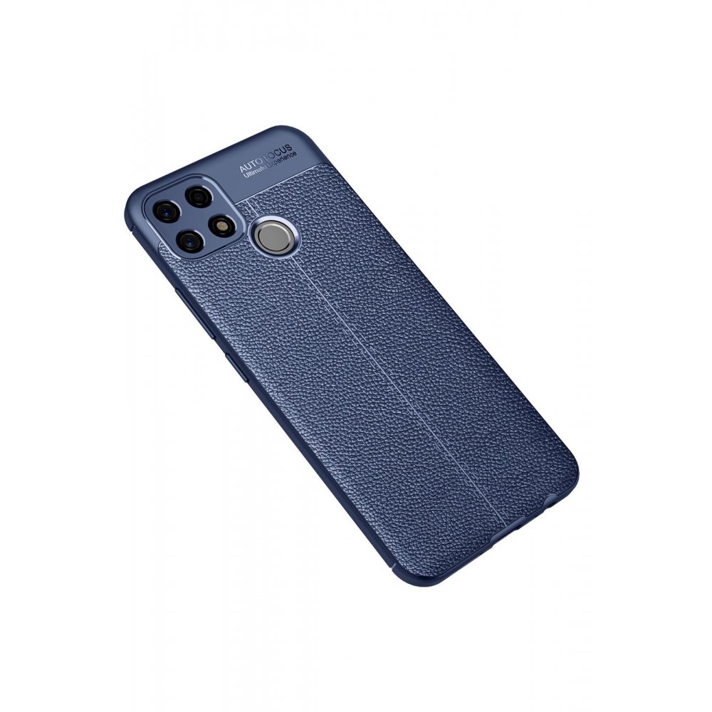 Newface Oppo A15S Kılıf Auto Focus Kapak - Lacivert