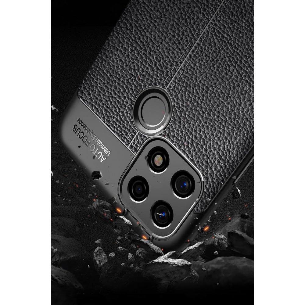 Newface Oppo A15 Kılıf Auto Focus Kapak - Siyah