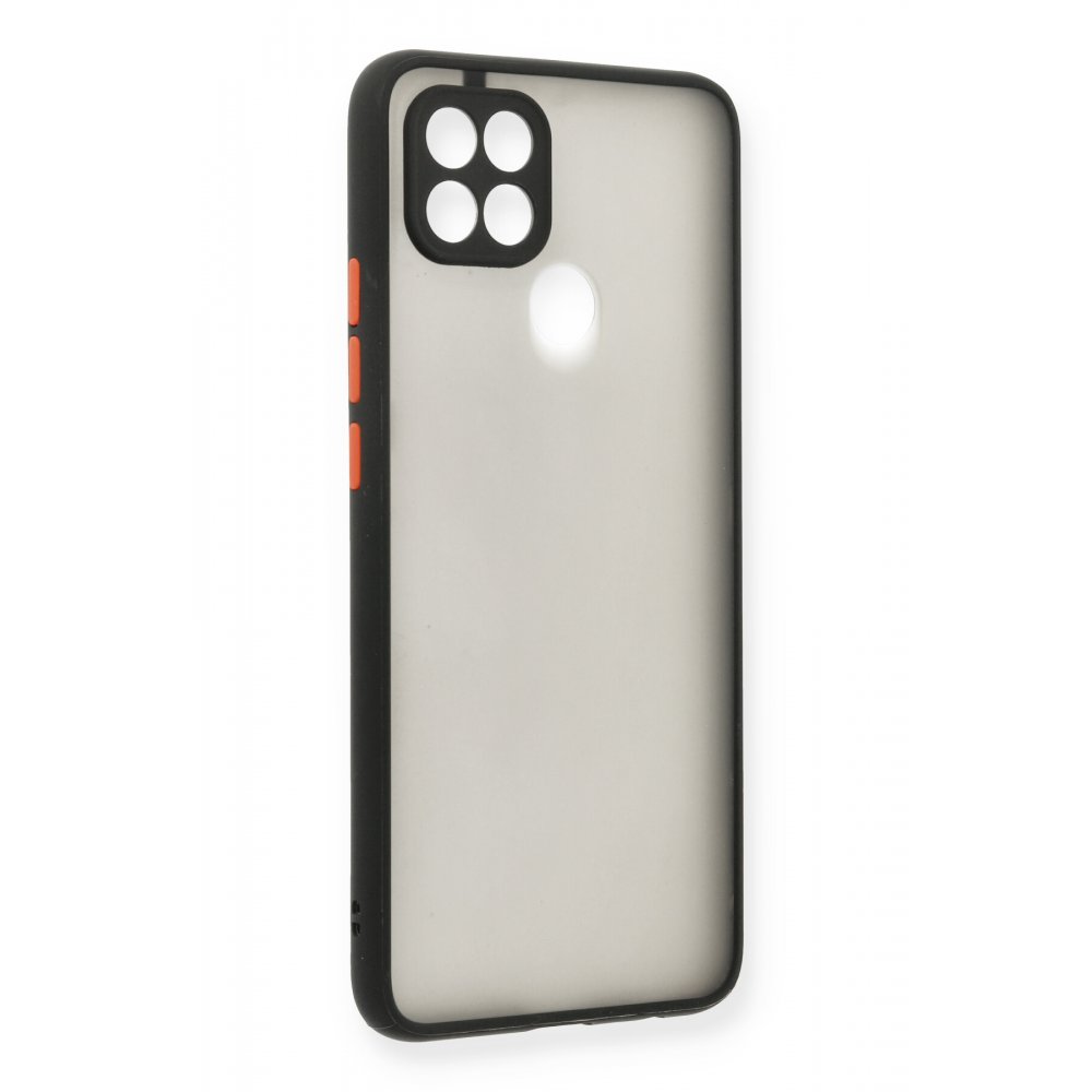 Newface Oppo A15 Kılıf Montreal Silikon Kapak - Siyah