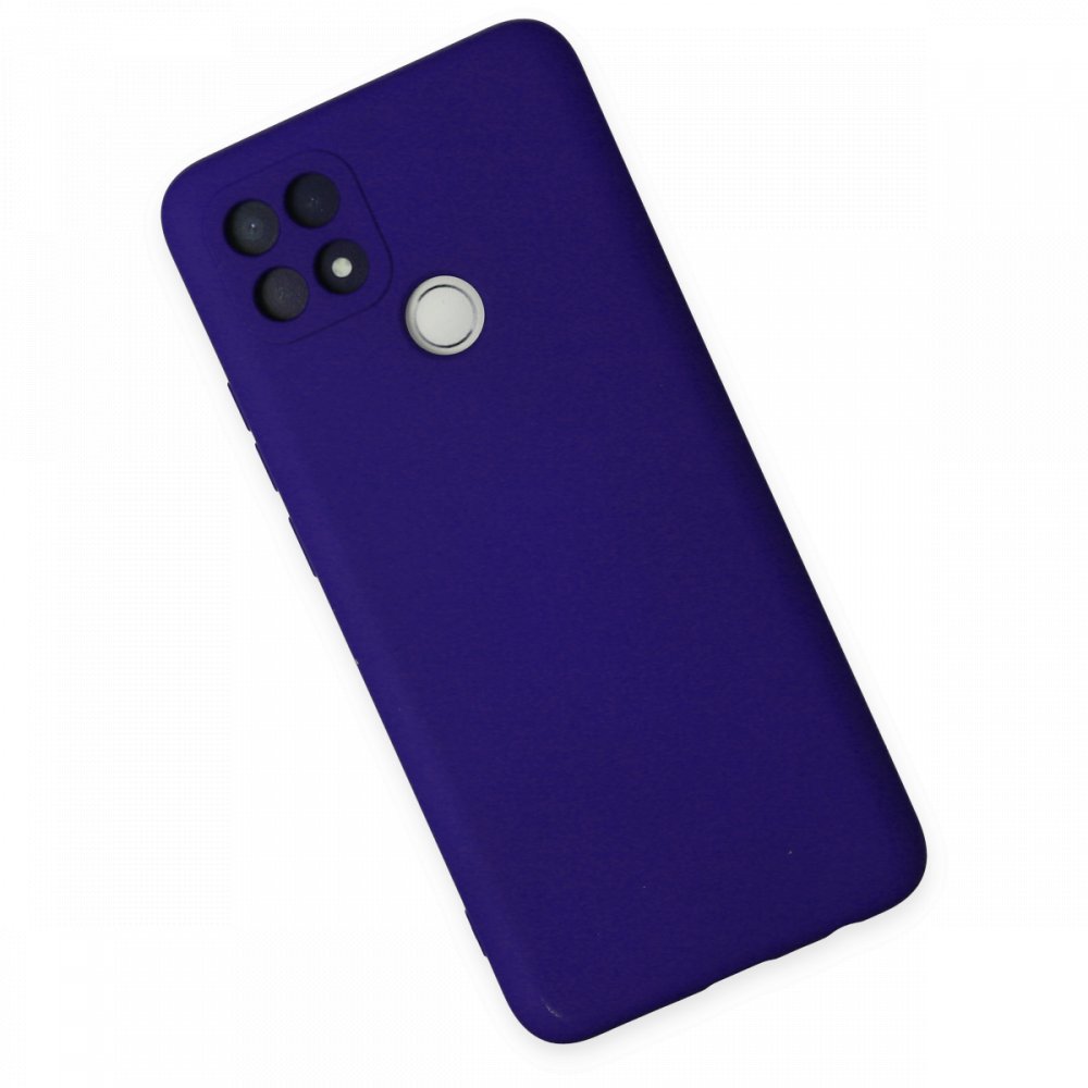 Newface Oppo A15 Kılıf Nano içi Kadife Silikon - Mor