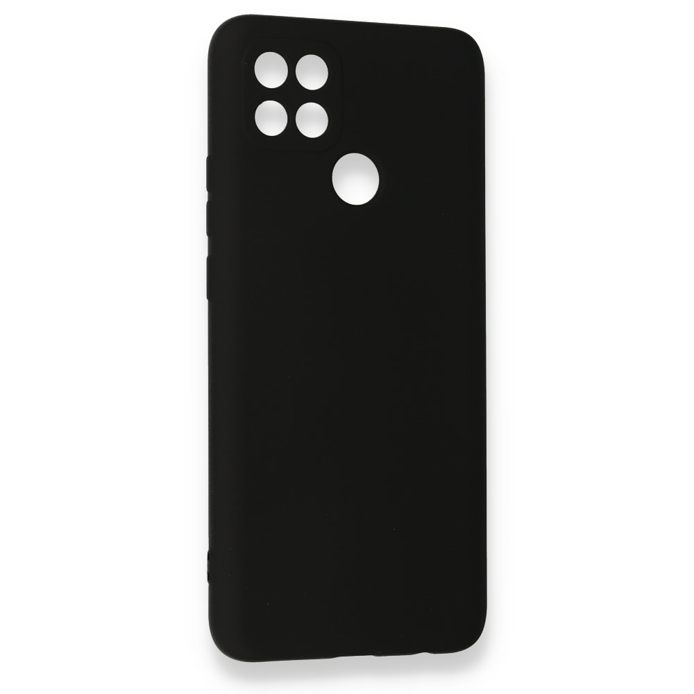 Newface Oppo A15 Kılıf Nano içi Kadife  Silikon - Siyah