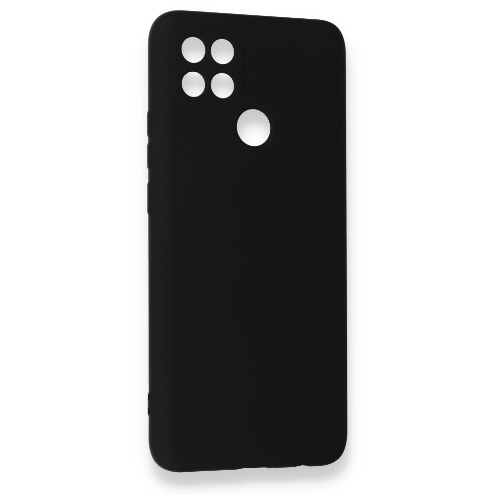 Newface Oppo A15 Kılıf Nano içi Kadife Silikon - Siyah