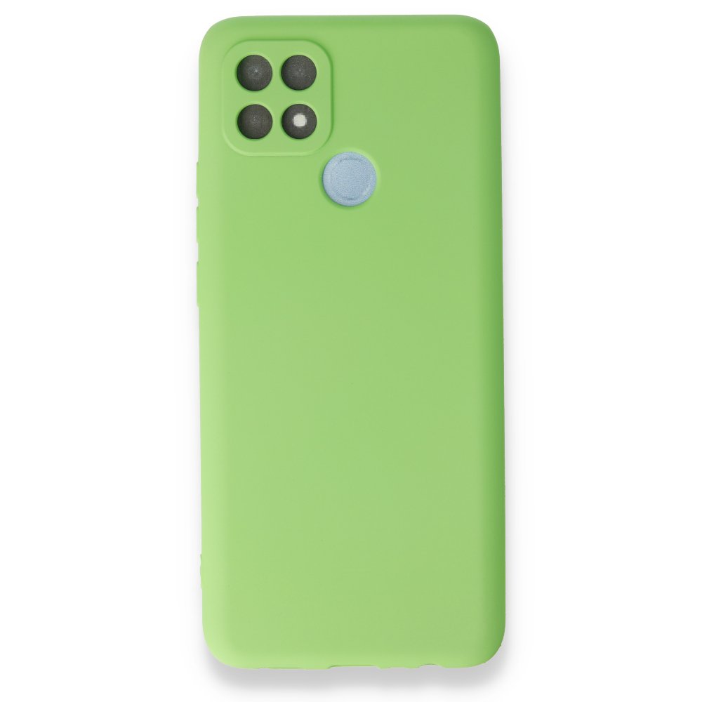 Newface Oppo A15S Kılıf First Silikon - Yeşil